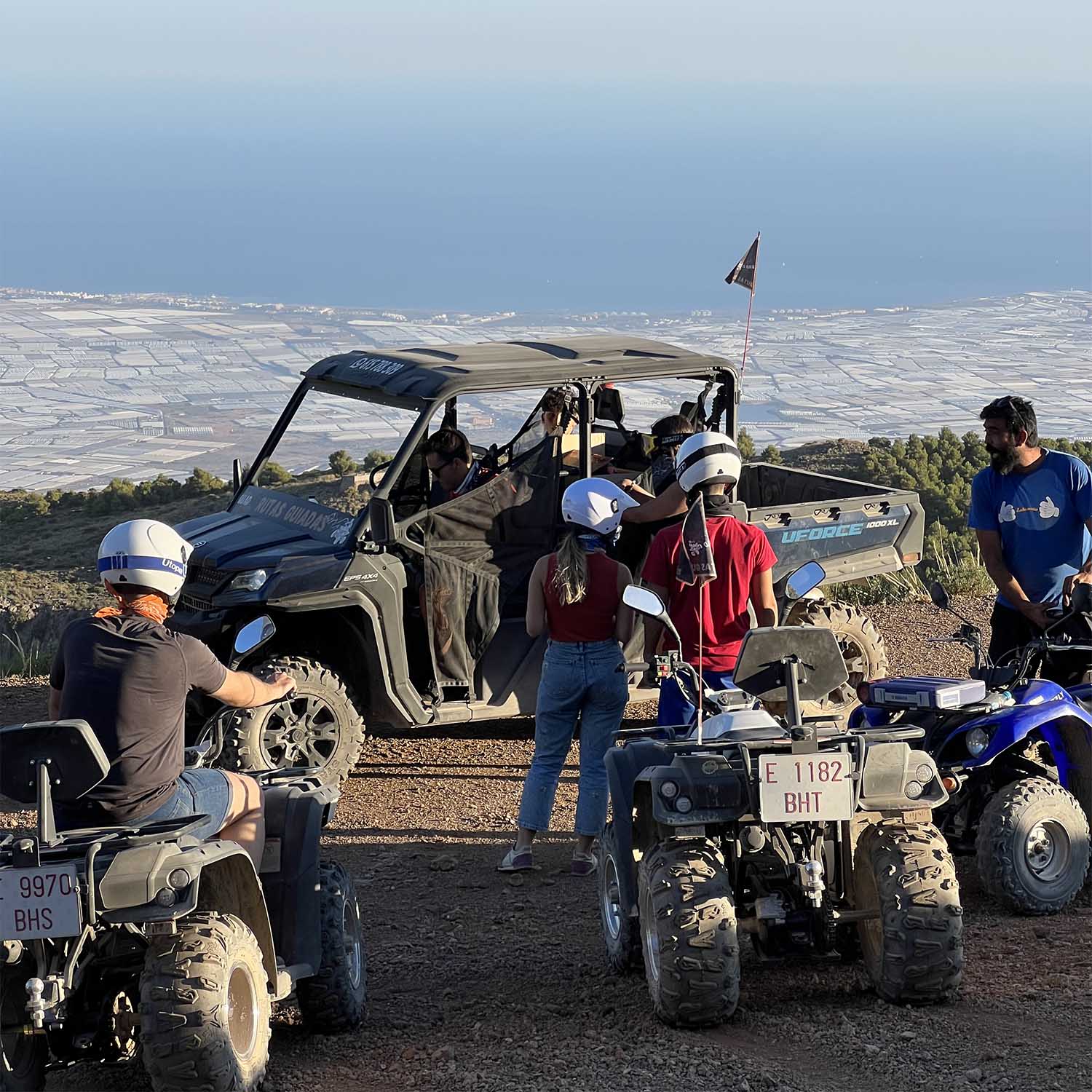 mirador palain, viastas, quad, buggy, mar de plastico, cabo de gata, naturaleza, experiencias